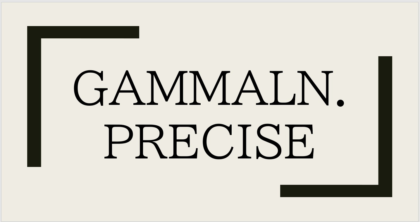 エクセル・スプレッドシートで使える関数「GAMMALN.PRECISE」とは