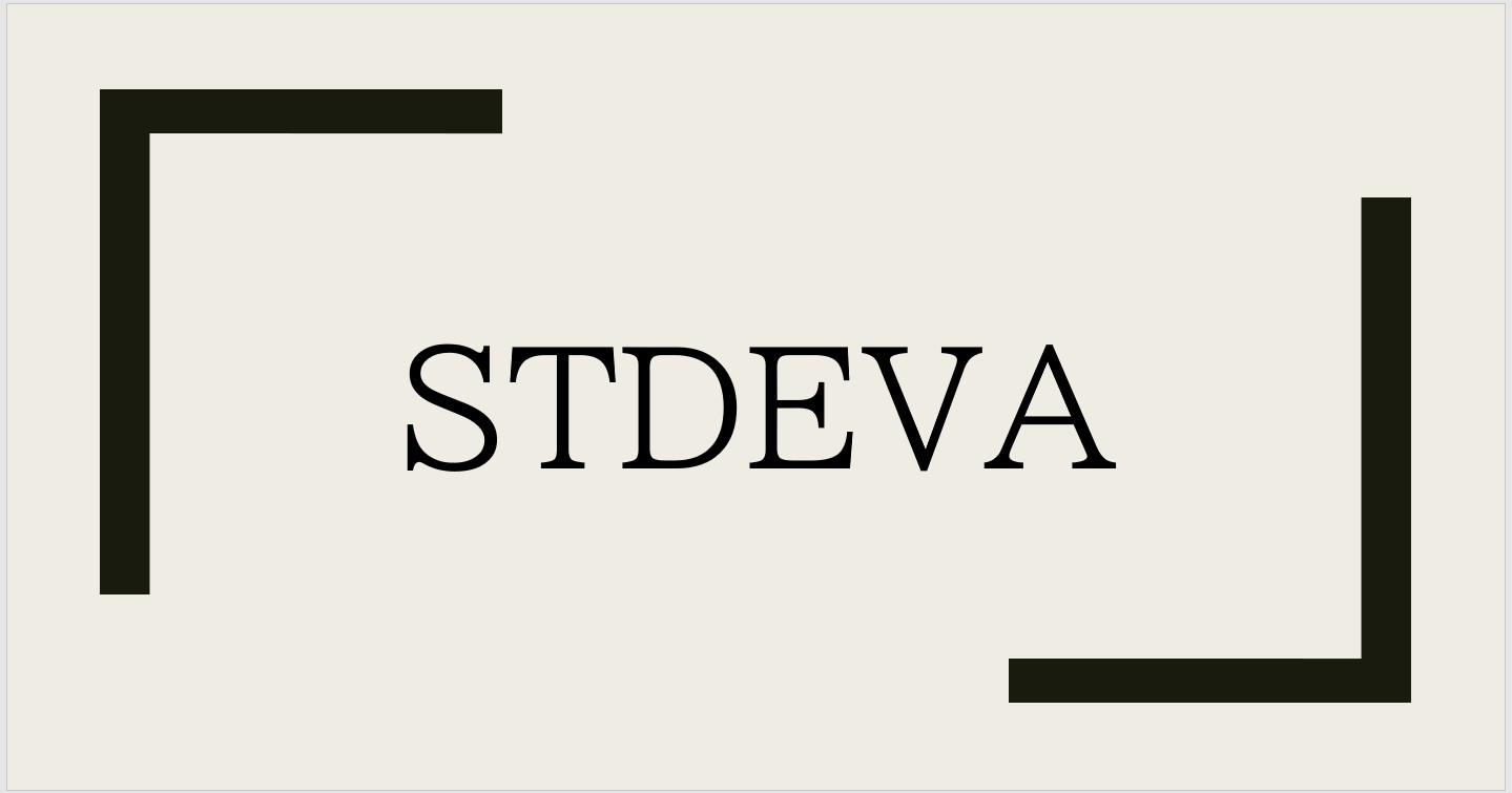 エクセル・スプレッドシートで使える関数「STDEVA」とは