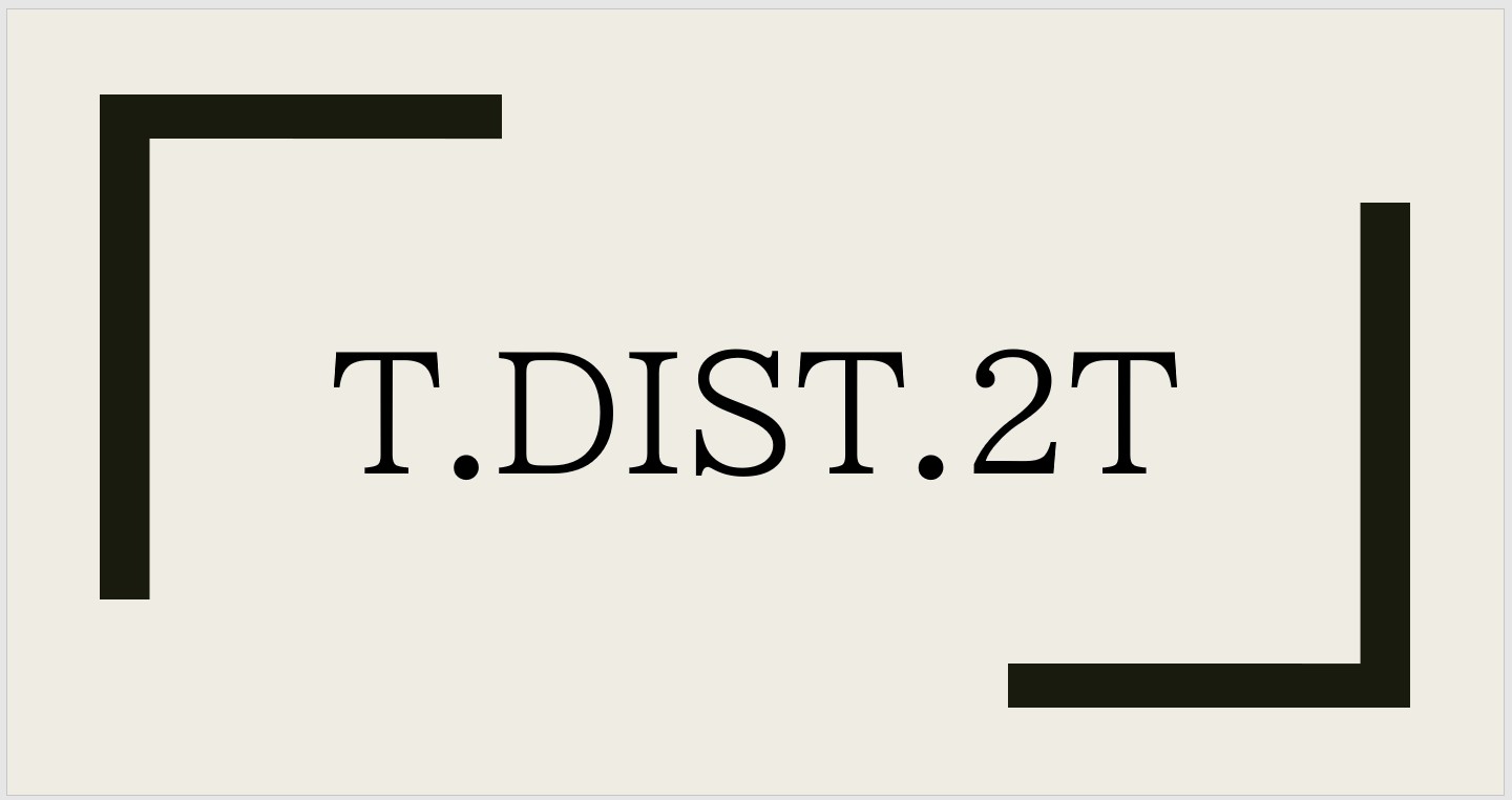 エクセル・スプレッドシートで使える関数「T.DIST.2T」とは