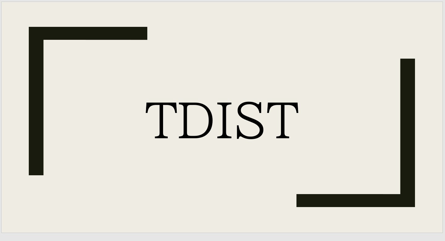 エクセル・スプレッドシートで使える関数「TDIST」とは